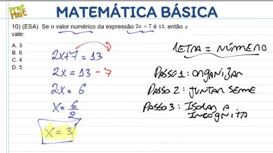 Equação do 1° grau passo a passo #matematica #enem #tokdoenem