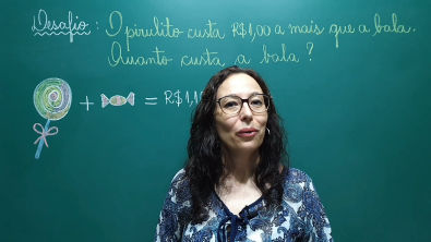Sistema de Equações - Método da Substituição - Situação Problema - Professora Angela