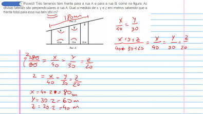 (Fuvest-SP) Três Terrenos Têm Frente Para A Rua A E Para A Rua B, Como ...