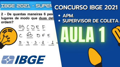 CONCURSO IBGE 2021 SUPERVISOR DE COLETA E AGENTE DE PESQUISA E MAPEAMENTO AULAS APM IBGE