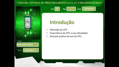CPU - ULA, UC e Registradores