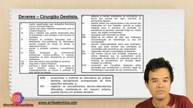 Direitos e Deveres do Cirurgião Dentista - Código de Ética Odontológico - Questão #165