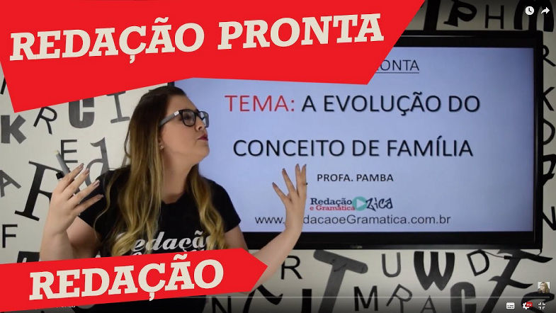 REDAÇÃO PRONTA - Tema: A evolução do conceito de família (feat Prof Daniel Augusto)
