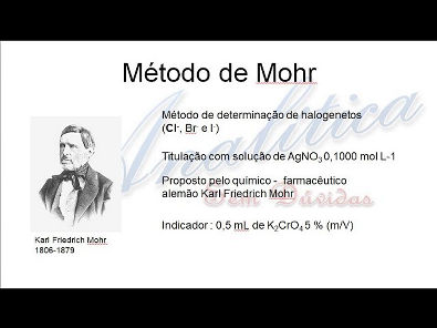 Equilíbrio solubilidade 7 - Volumetria de precipitação: Método de Mohr