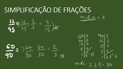 Simplificar Fração usando MDC - Fundamentos de Matemática