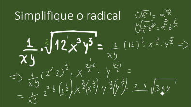 SIMPLIFICAÇÃO DE UM RADICAL 