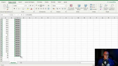 Equilíbrio Ácido-Base 12 - Curva de titulação empregando o Excel 1 - Ácido forte com base forte