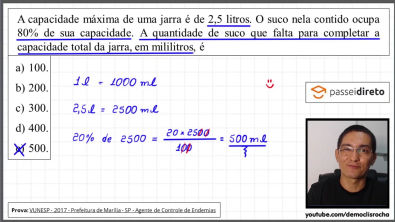 Questão de CONCURSO, Problema de PORCENTAGEM