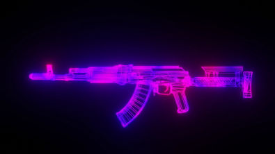 mylivewallpapers com-Wire-Mesh-AK47-QHD
