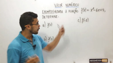 Função Quadrática - Exemplo 1 - Letra A