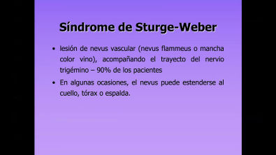 Anomalía de Sturge Weber