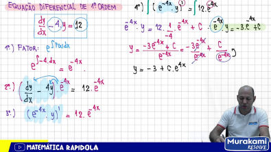 Equações diferenciais - EDO linear de primeira ordem #02